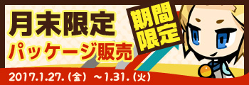 月末限定パッケージ販売