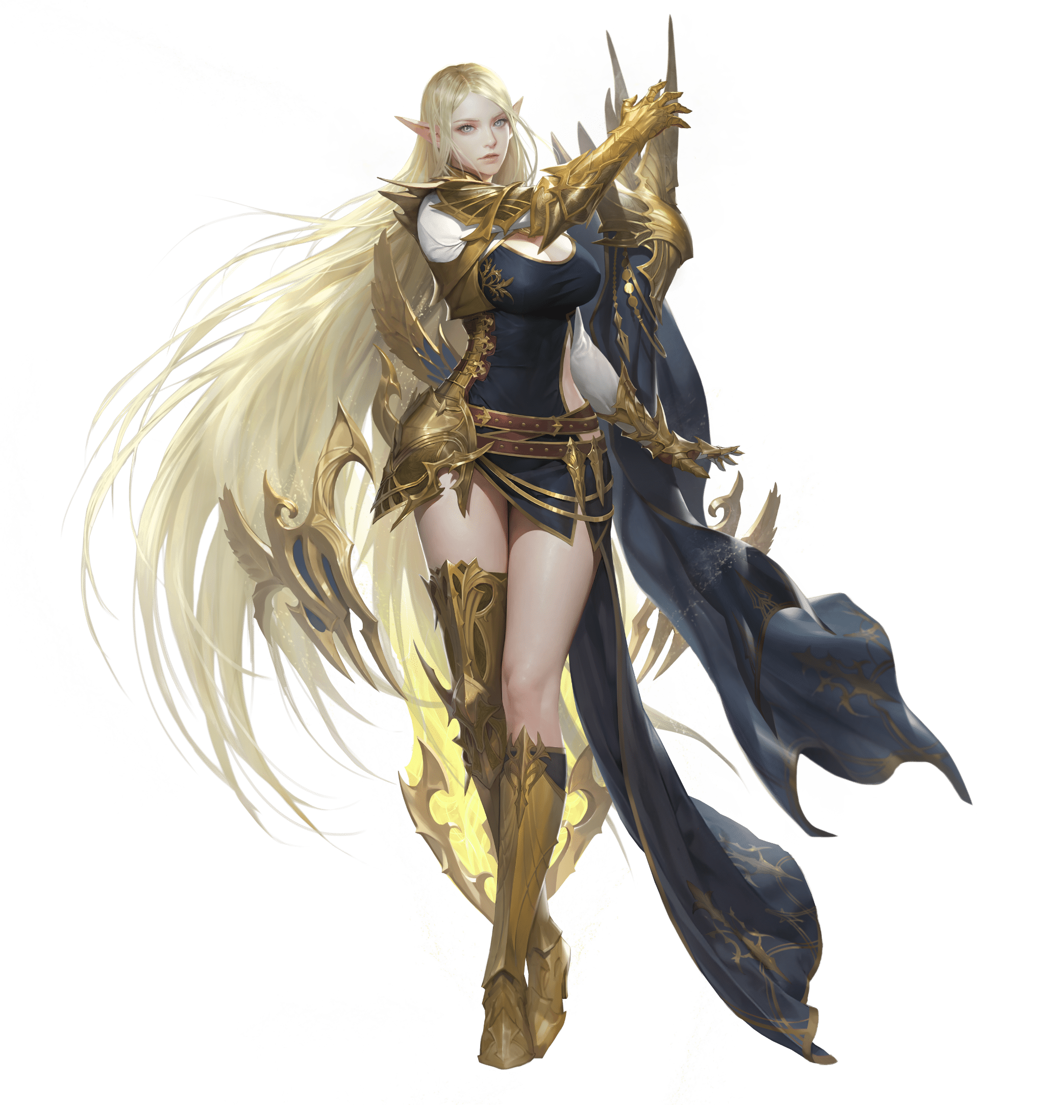 エルフ戦士キャラクター